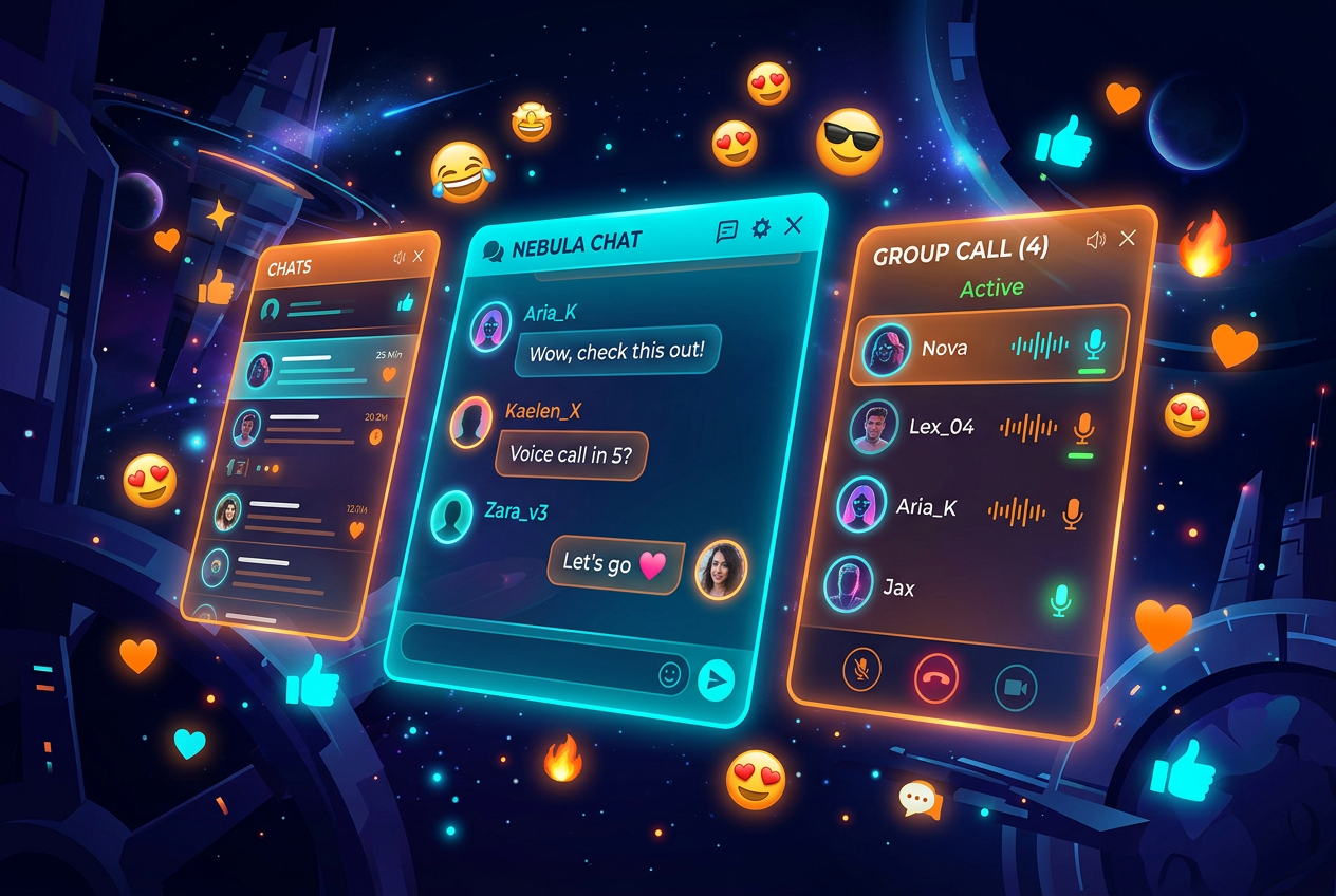 聚友互娱实时社交互动引擎界面